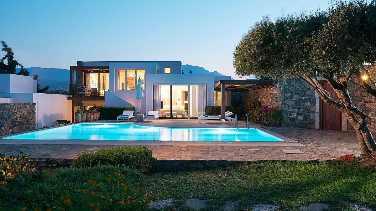 Anemos House 3Bedroom Villa Private Pool Sea Front View