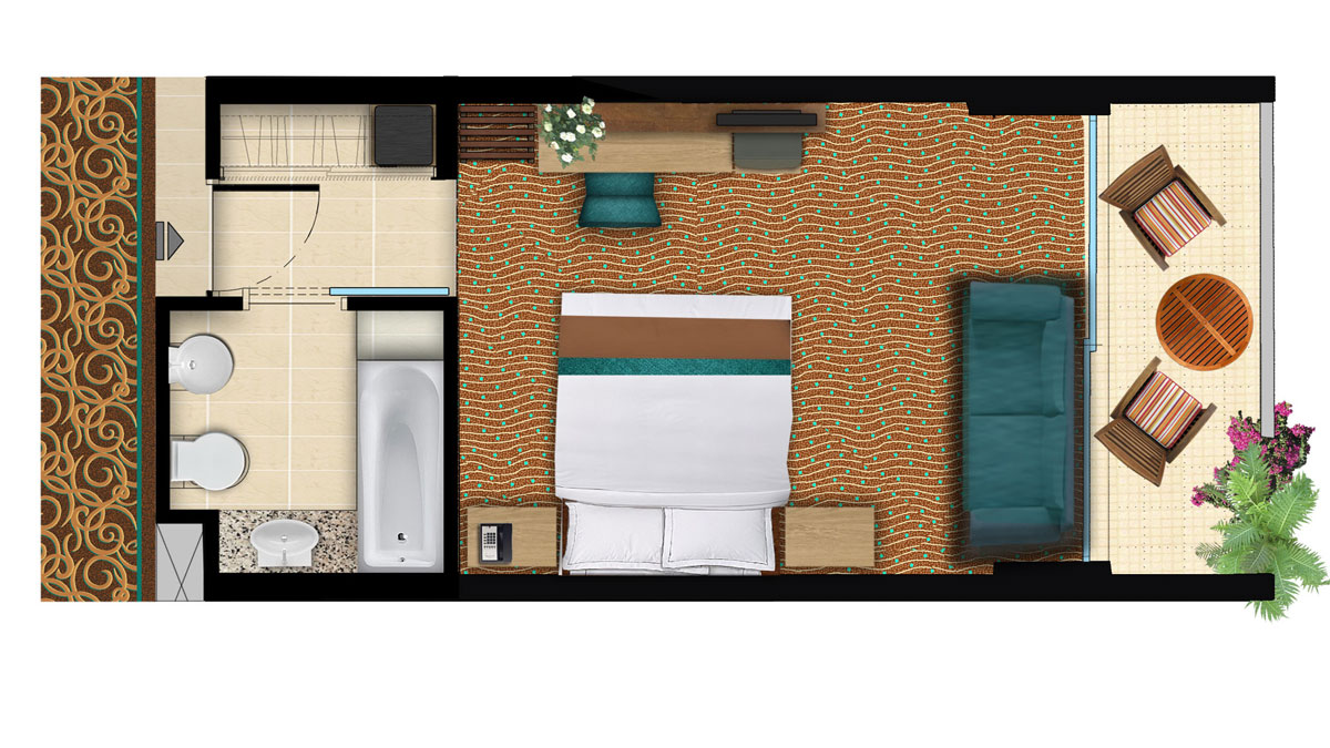 Deluxe Family Garden View