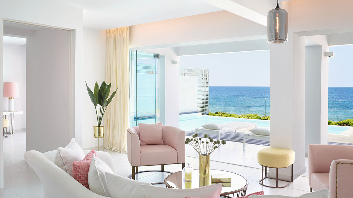 Villa White Seafront Prive Pool Direct Beach Access