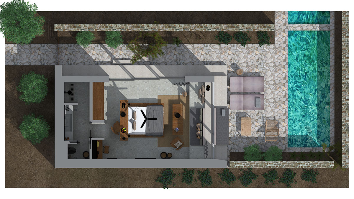 Tropical Open Plan Suite shared Pool