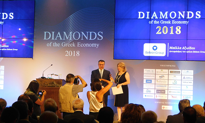 Beleon Group awarded a Diamond of the Greek Economy title